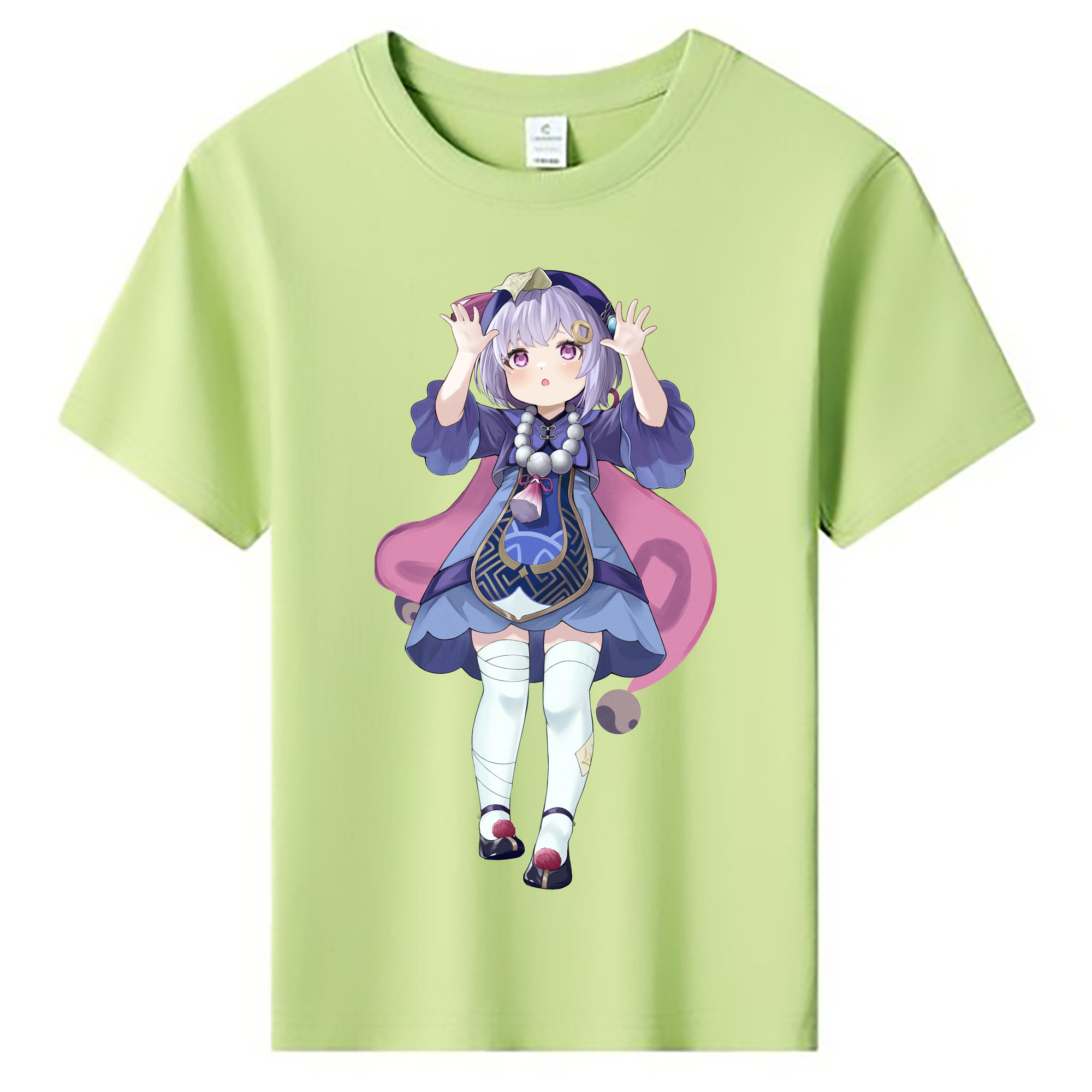 げんし神 七七 なな  genshin Nana 綿100％キッズTシャツ（フロントプリント）
